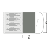 Tepisi za šator Outwell Cozy Carpet Sky 4