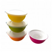 Set 4 zdjele Omada Sanaliving Bowls Set 4x 0,5L mješavina boja