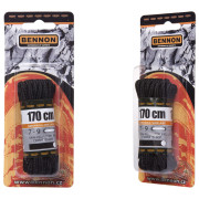 Vezice za cipele Bennon Laces Black Box 170 cm