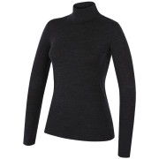 Ženska rolka MOOA MerinoSilk Collar 160 crna black melange