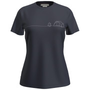 Ženska funkcionalna majica Icebreaker W Mer 150 Tech Lite SS Tee Single Line C tamno plava Midnight Navy