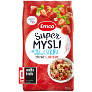 Müsli Emco Super müsli bez dodatog šećera s jagodama 500 g