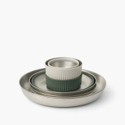 Set posuđa Sea to Summit Detour Stainless Steel Collapsible Dinnerware Set 6 Piece