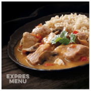 Gotova jela Expres menu KM Meso u dvije boje s rižom