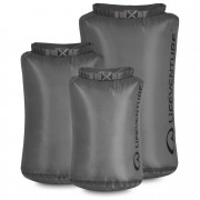 Vodootporna torba LifeVenture Ultralight Dry Bag Multipack (5L, 10L, 25L) siva