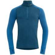 Muške funkcionalne majice Devold Expedition Merino Silk Zip Man plava FLOOD/BLUE