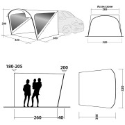 Zaklon Outwell Touring Shelter (2021)