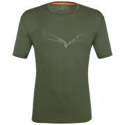 Muške funkcionalne majice Salewa Pure Eagle Sketch Am M T-Shirt zelena