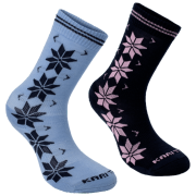 Ženske čarape Kari Traa Vinst Wool Socks 2Pk plava ROY