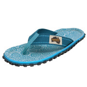 Ženske japanke Gumbies Islander Flip-Flops - Turquoise Swirls