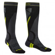 Muške čarape Bridgedale Ski Lightweight crna Black/Lime/