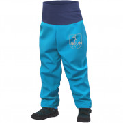 Softshell hlače za mališane s runom Unuo Softshell plava