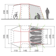 Šator za kamper Vaude Drive Van XT 5P