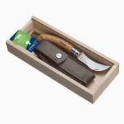 Nož Opinel VRI N°08 Nož za gljive hrast + futrola + drvena kutija