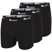 Muške bokserice Zulu Bambus 210 6in 3-pack crna black