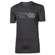 Muške funkcionalne majice Progress Hrutur Yak siva šedý melír