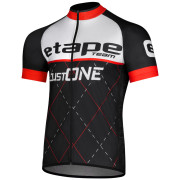 Muški biciklistički dres Etape Team crna/crvena černá/červená