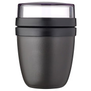 Kutija za užinu Mepal Ellipse Mini 300 + 120 ml crna Nordic Black