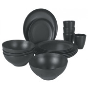 Set posuđa Bo-Camp Orville 16 kom tamno siva