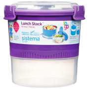 Kutija za hranu Sistema Round Lunch Stack TO GO 965ml Ljubičasta