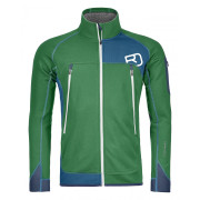 Muška jakna Ortovox Fleece Plus Jacket zelena/plava IrishGreen