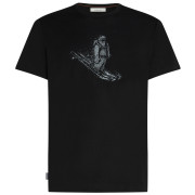 Muška majica Icebreaker Merino 150 Tech Lite Skiing Yeti crna Black