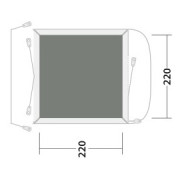 Tepisi za šator Outwell Cozy Carpet Daytona Air / Pine Hills