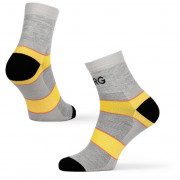 Muške čarape Warg Trail MID Wool siva/žuta SvSedaCernutaCerna