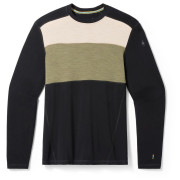 Muške funkcionalne majice Smartwool M Classic Thermal Mrn Bl Colorbl Crew B crna Black-Winter Moss