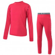 Dječje funkcionalno donje rublje Sensor Merino Air Set majica + donje rublje ružičasta Magenta