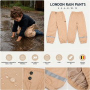 Dječje vodootporne hlače DucKsday Rainpants Londen/sand