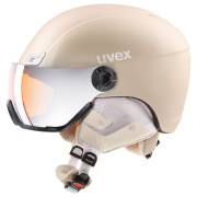 Skijaška kaciga Uvex HLMT 400 Visor style bež ProseccoMetMat