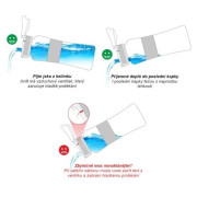 Dječja boca Ion8 Leak Proof Blue Flamingos 400ml