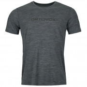 Muška majica Ortovox 150 Cool Brand Ts M crna/siva