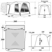 Šator za kamper Outwell Milestone Shade