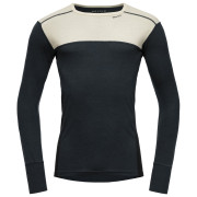 Muške funkcionalne majice Devold Lauparen Merino 190 Shirt Man crna/bijela RAW WHITE/INK/BLACK