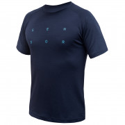 Muške funkcionalne majice Sensor Merino Blend Typo plava