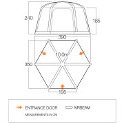 Šator na napuhavanje Vango AirHub Hex