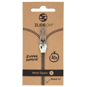 Zamjenski patentni zatvarač ZlideOn Opravný jezdec pro kovové zipy - L srebrena silver