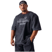 Muške funkcionalne majice Nebbia NEBBIA x Olympia Heavyweight Cotton T-Shirt crna Black