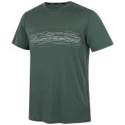 Muška majica MOOA Merino Lyolite Waves 150 Short zelena dusty green