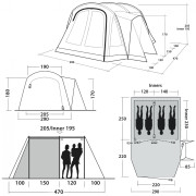 Obiteljski šator Outwell Nevada 4 (2024)