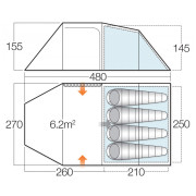 Šator Vango Beta 450 XL (2019)