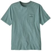 Muška majica Patagonia Men's Boardshort Logo Pocket Responsibili-Tee plava Blue Sage