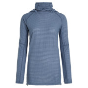 Ženska dukserica Icebreaker Wom Mer 400 RealFleece Grid Pulover Hood plava/siva Dawn