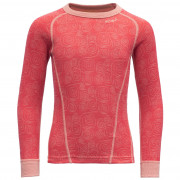 Dječja funkcionalna majica Devold Active Kid Shirt crvena/ružičasta Poppy