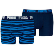 Muške bokserice Puma Everyday Striped Boxers 2P plava Blue