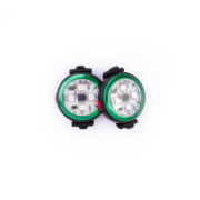 Svjetlo za psa Curli Luumi Safety LED Lights rechargeable tamno zelena
