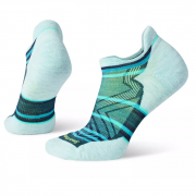Ženske čarape Smartwool Run Targeted Cush Stripe Low Ank Socks plava/bijela