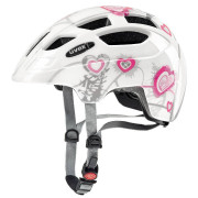 Dječja biciklistička kaciga Uvex Finale junior bijela White/Pink